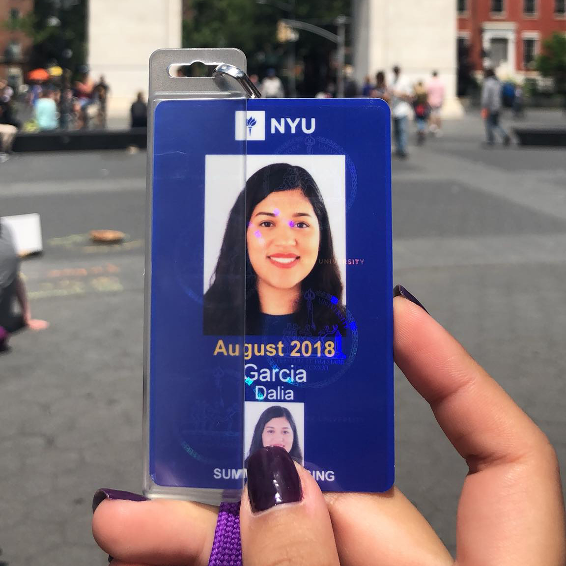 Dalia Gloria en la Universidad de Nueva York