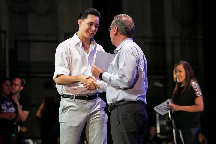 Diego L&oacute;pez, del equipo representativo de baile de campus Chihuahua