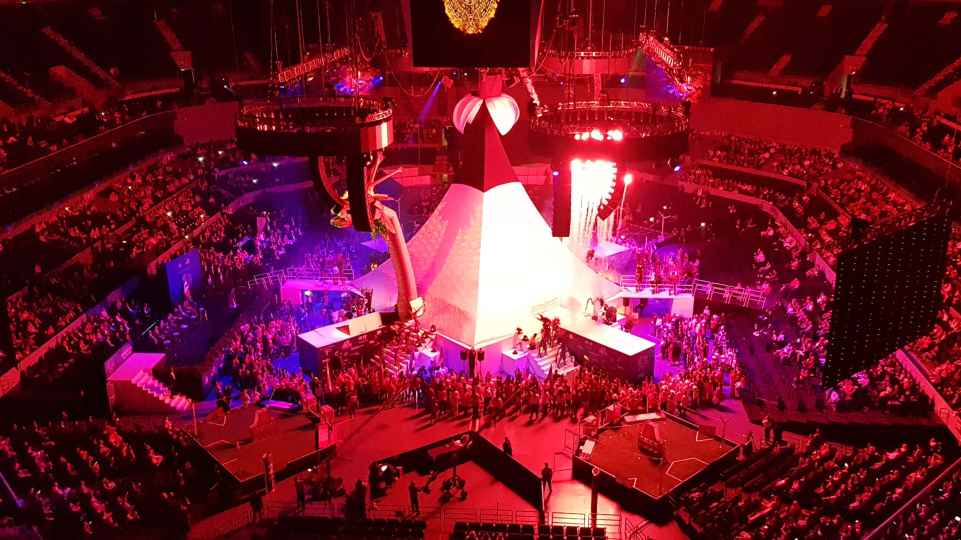 Auditorio Ciudad de México durante show de luces