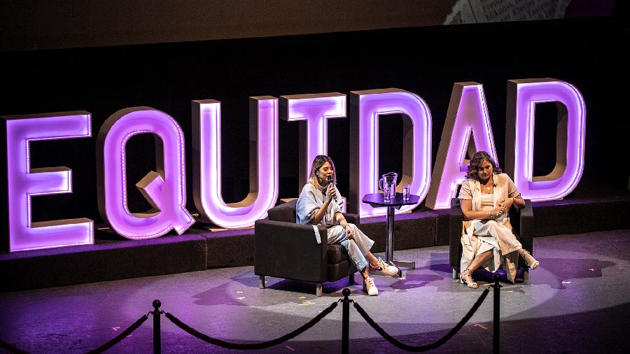 Ashley y Lety durante el Foro Equidad de Género 2019 del Tec