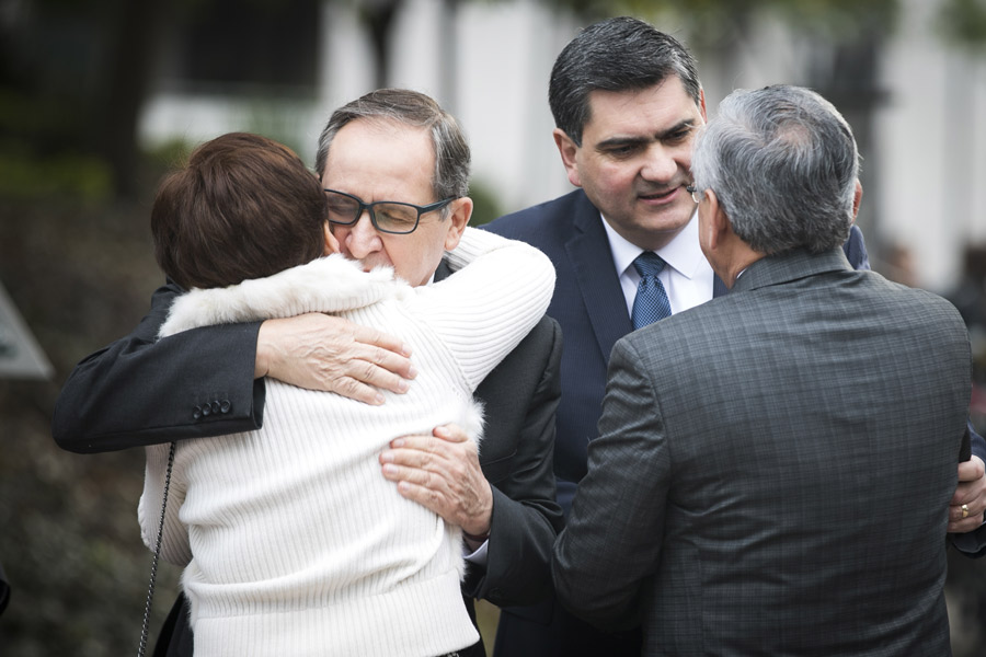 David Garza, con papás de Jorge y Javier