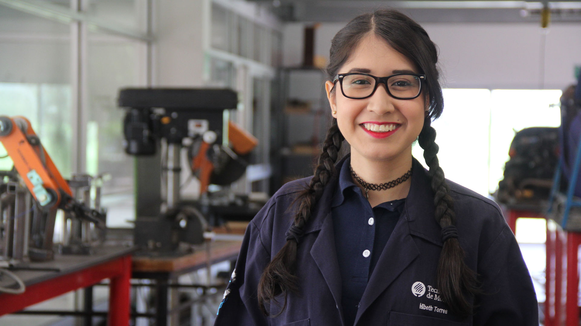 Hibeth Torres, alumna de sexto semestre en la carrera de IMT.