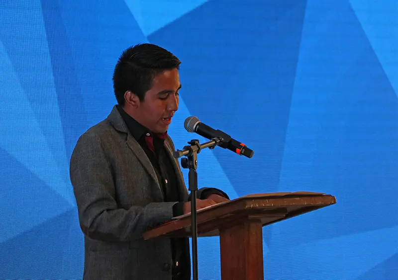 Eduardo Nava, alumno de la carrera de Ingeniería en Mecatrónica, forma parte de la tercera generación de Líderes del Mañana y proviene de Ciudad Renacimiento en Acapulco, Guerrero. 