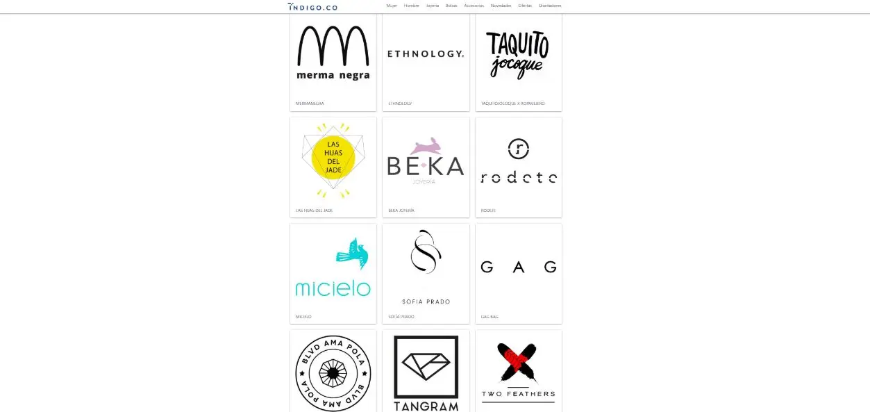 Marcas que maneja ÍNDIGO.CO