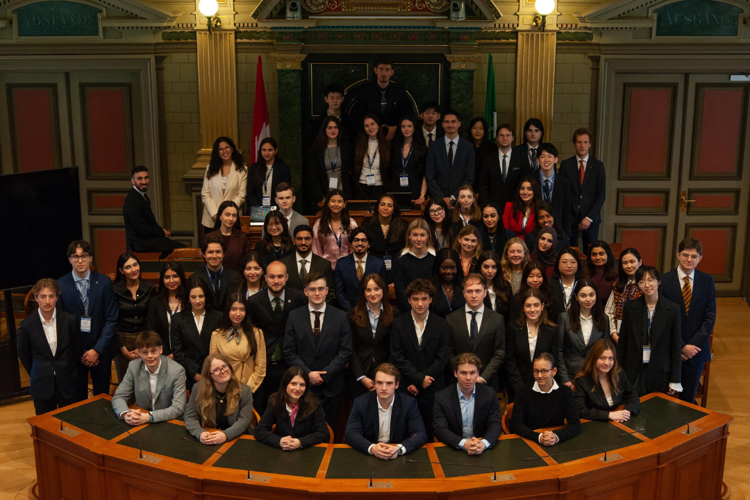 Participantes internacionales del Model WTO 2026 realizado en Suiza