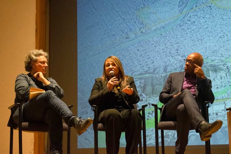 Alejandro Ercheverri, Maria Villalobos y Maurice Cox.