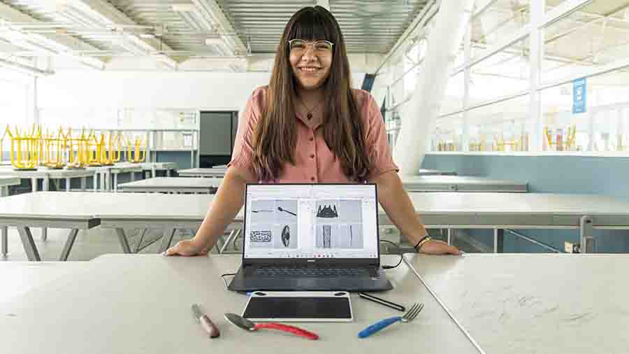 Alejandra Tovar, estudiante de Diseño Industrial del Tec de Monterrey, ganó el concurso de diseño 