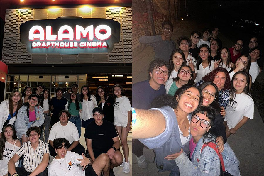 Alumnos de tercer semestre en Alamo Drafthouse