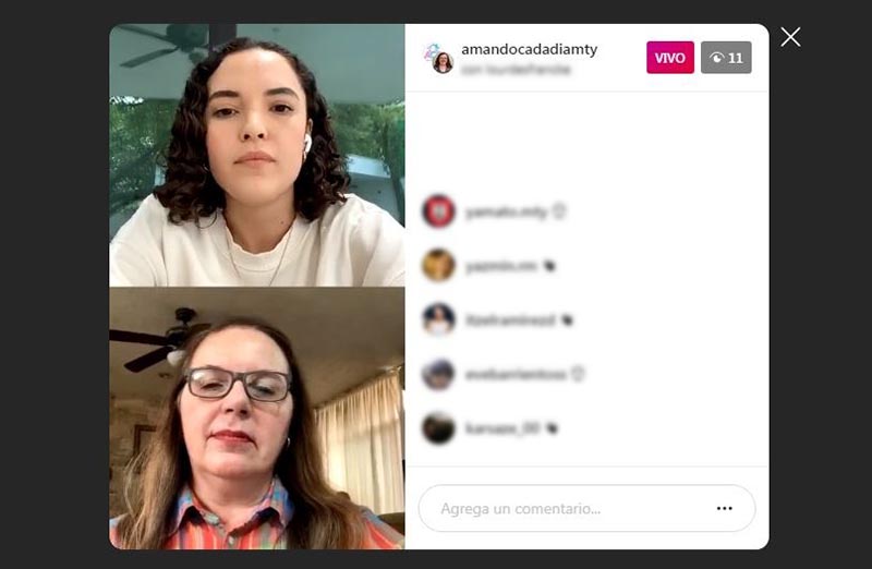 Lourdes Francke en instagram live "el apego y sus efectos a lo largo de la vida"