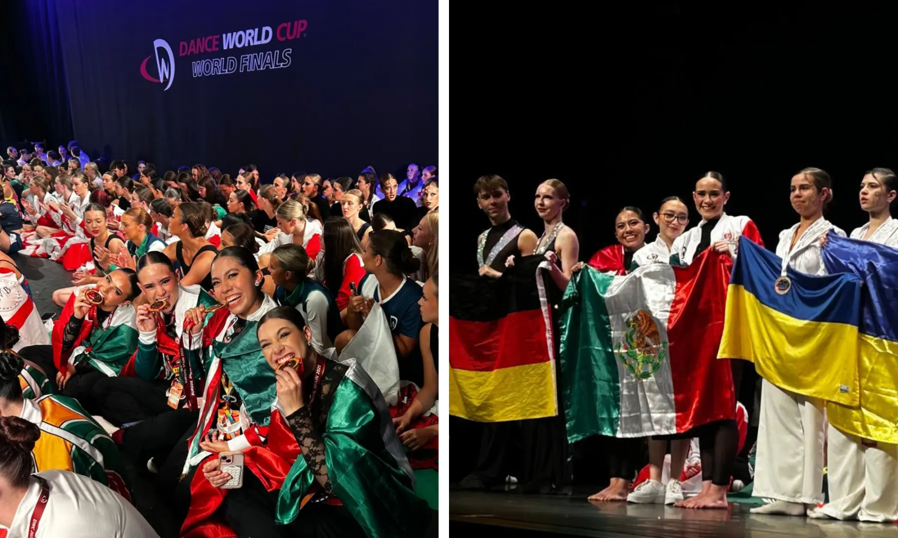 Andrea García, estudiante del Tec CCM, bailando en el Dance World Cup en España 2025.