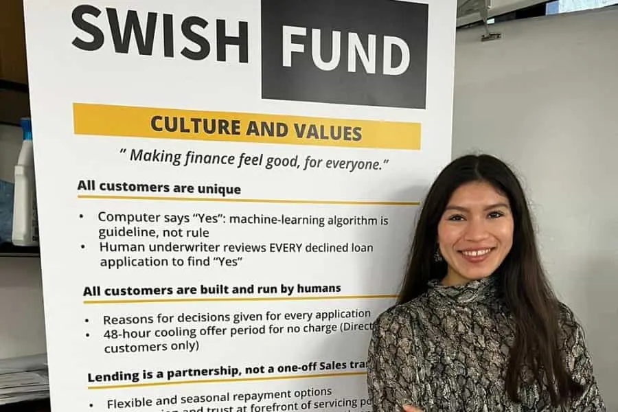 Andrea Gomez en Swishfund