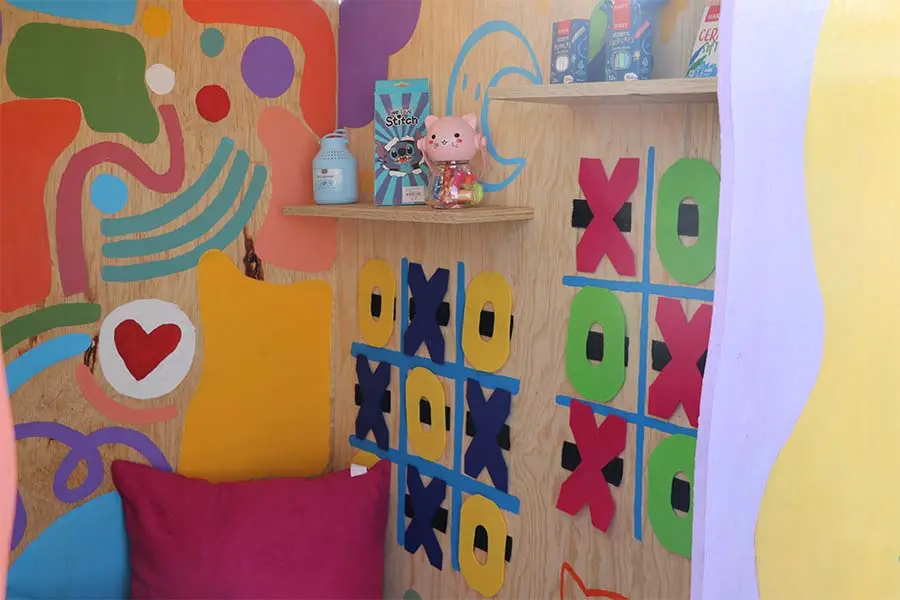 Uno de los hábitaculos que hicieron los estudiantes