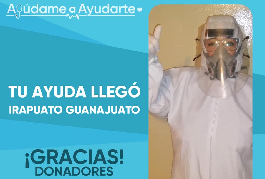 Ayúdame a ayudarte campaña para donar kit de seguridad a personal médico