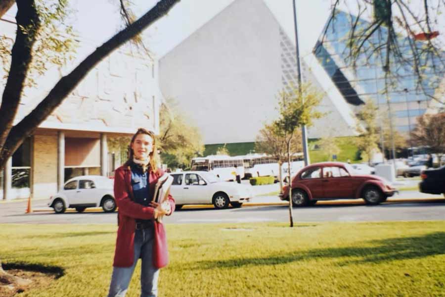 Belén Mendé durante sus estudios en el Tecnológico de Monterrey, campus Monterrey.