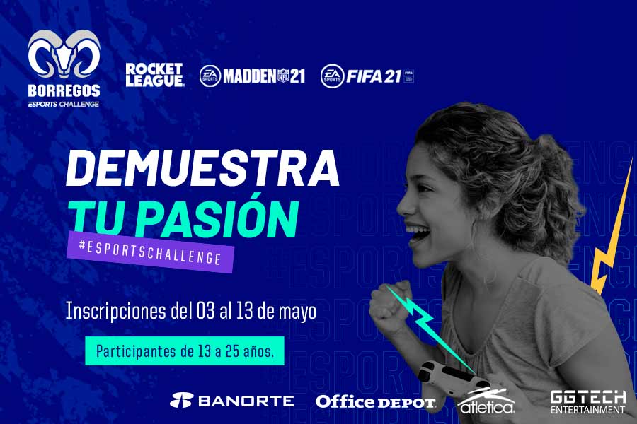 El Borregos Esports Challenge es un torneo de deportes virtuales para alumnos, colaboradores, EXATEC y público externo.