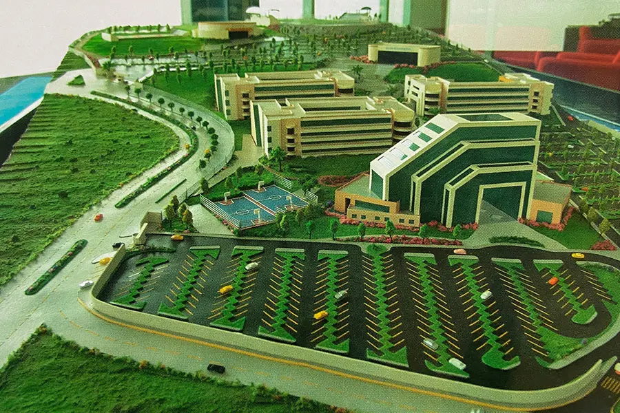 Maqueta del proyecto del campus actual
