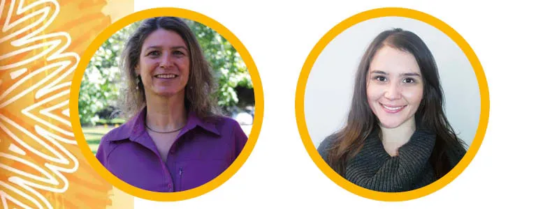 Carolina Mendez y Constanza Rojas de la Universidad Cat&oacute;lica de Chile