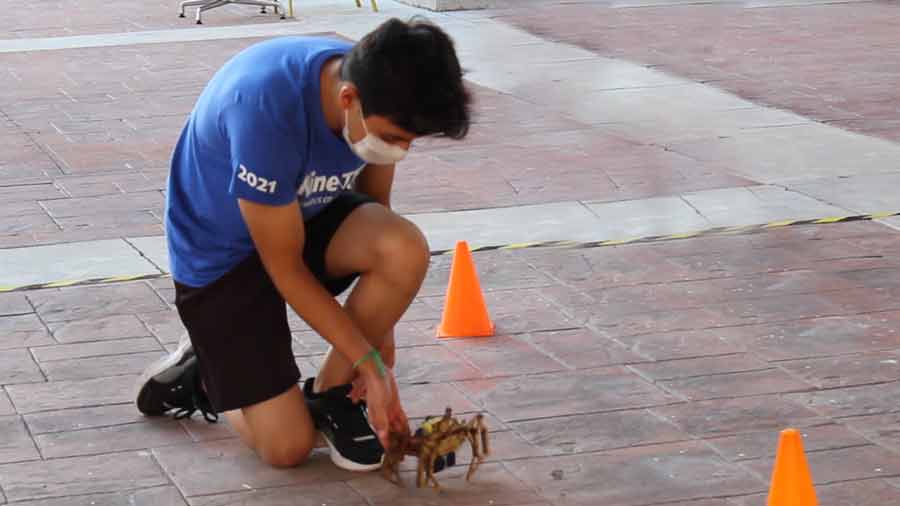 carrera de velocidad en Reto Kinetec de campus Ciudad Obregón