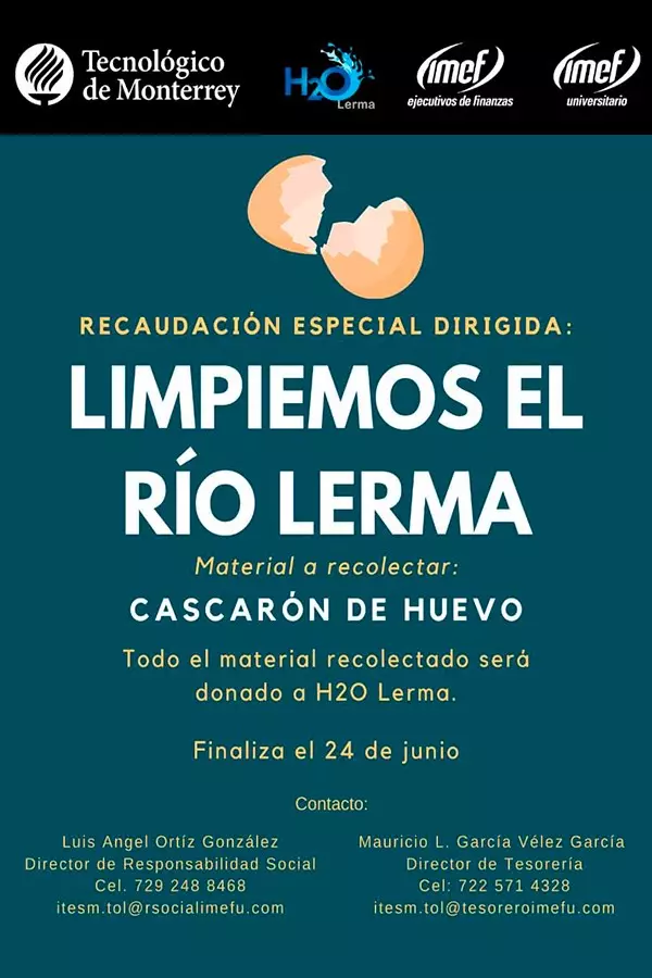 recolección de cascarón de huevo