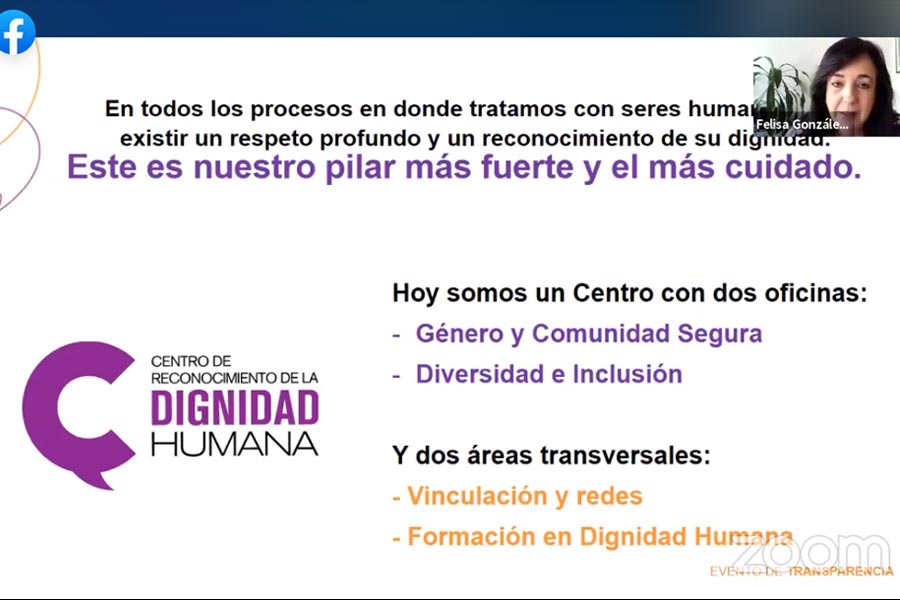 La directora del Centro explicó que se cuenta con oficinas para atender denuncias de violencia de género.