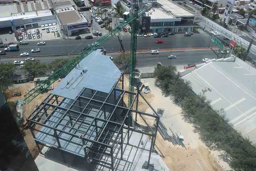 Construcción del edificio Núcleo.