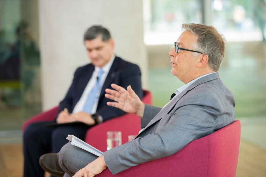 David Garza y Ernesto Stein sostuvieron un conversatorio con la comunidad del Tec.