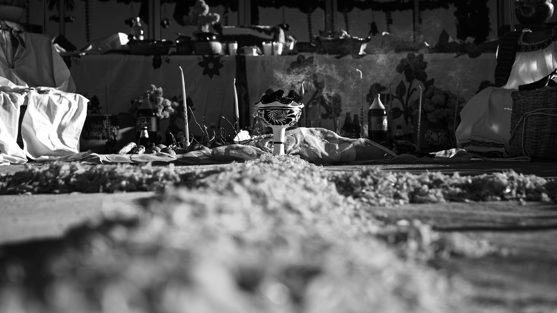 Copal y decoración para la celebración