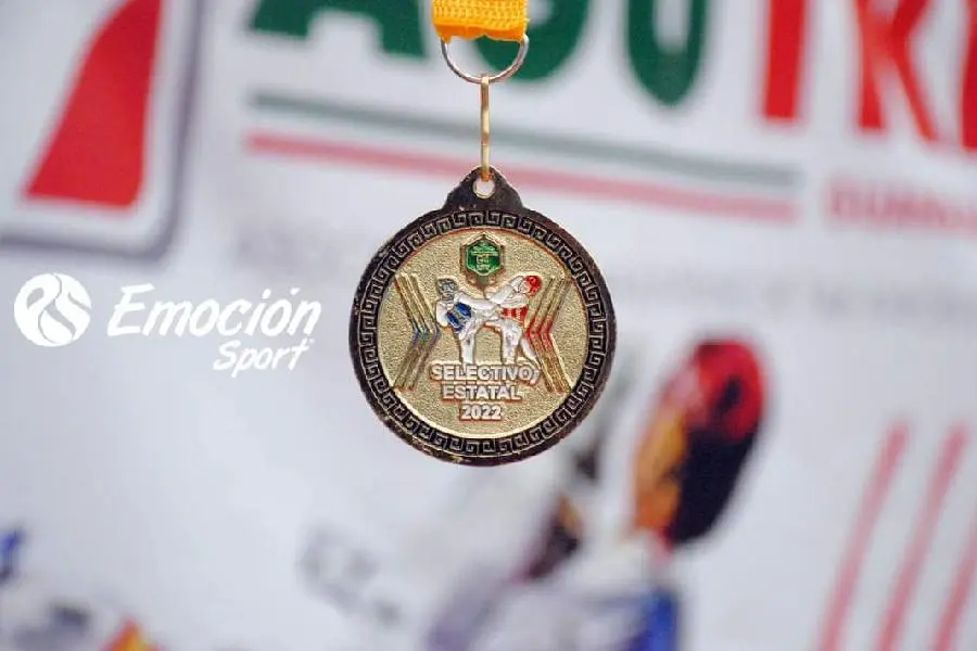 La medalla de tercer lugar que obtuvo Dafne.