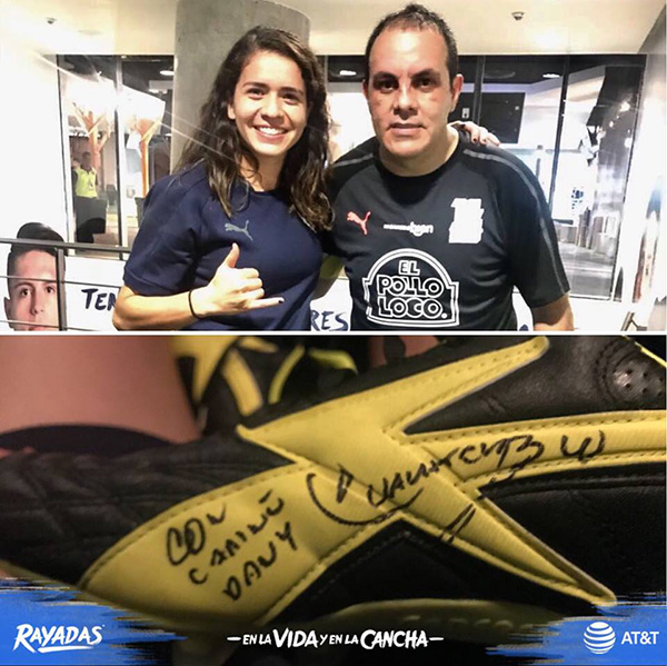 Daniela Solís con Cuauhtémoc Blanco