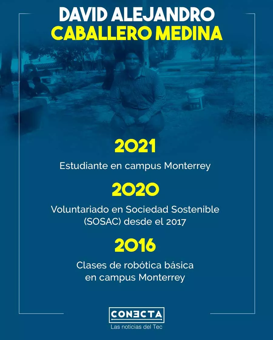 David Alejandro Caballero Medina es actual estudiante del campus Monterrey.
