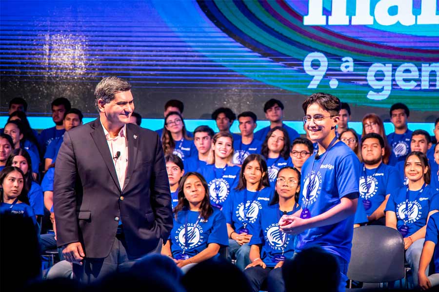 David Garza, rector y presidente ejecutivo del Tec, habló sobre la importancia de los donantes y familiares de los becados para el programa Líderes del Mañana.