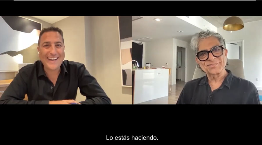 Deepak Chopra y Simon Cohen.