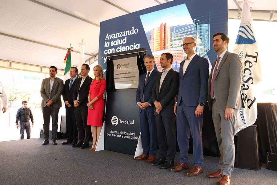 Develación de la placa del nuevo Campus Ciencias de la Salud del Tec de Monterrey