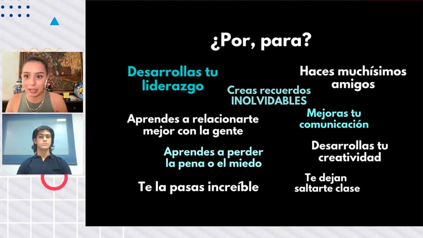 Día Bicultural de PrepaTec Santa Anita con influencer Jessica Fernández sobre emprendimiento social. 