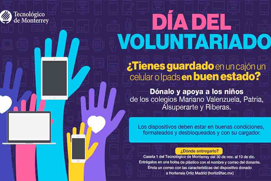 Campaña de donación de celulares