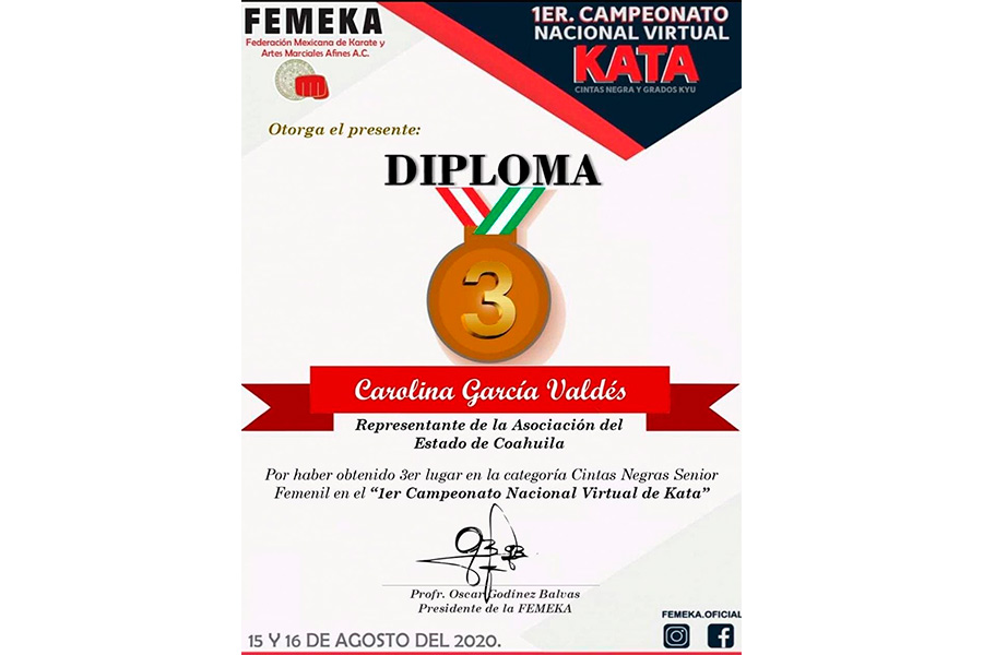 diploma de tercer lugar