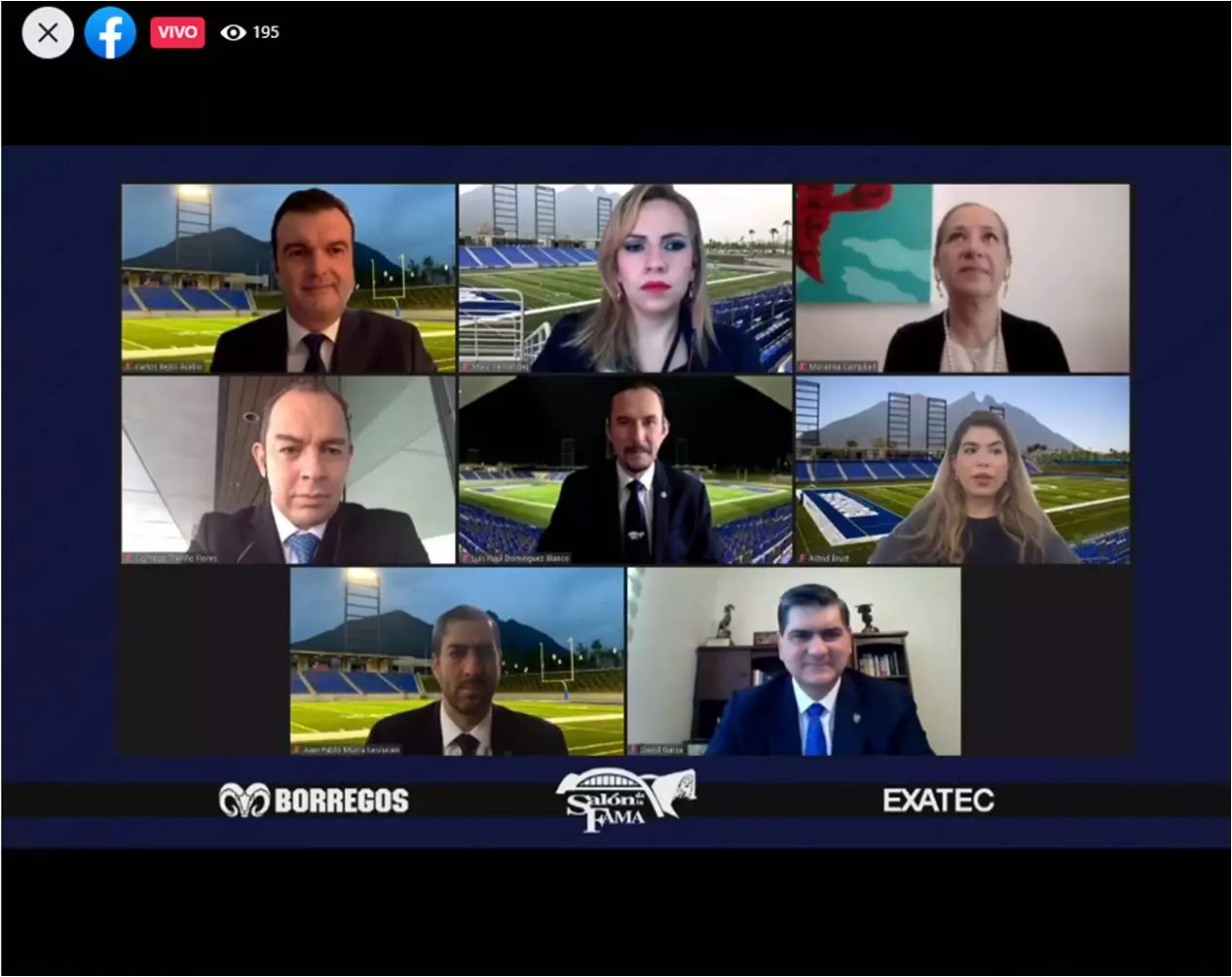 Directivos en el Salón de la Fama del Tec de Monterrey.