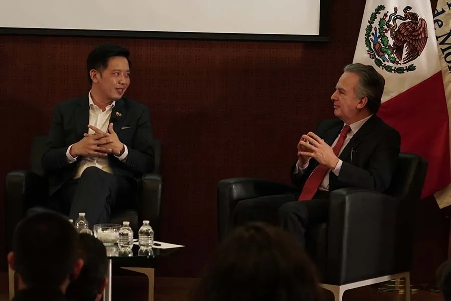 Comparte Ministro de Singapur la importancia de la relación con México