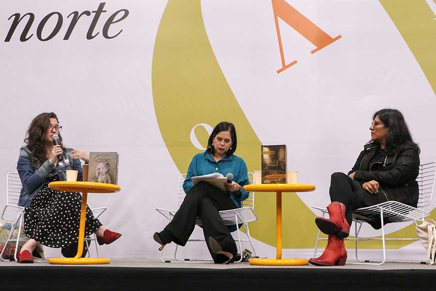 (De izq. a der.) María José Navia, Gabriela Riveros y Socorro Venegas.