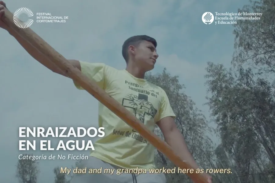 Fotograma de Enraizados en el agua, documental sobre los remeros de Xochimilco y la preservaci&oacute;n de sus tradiciones.