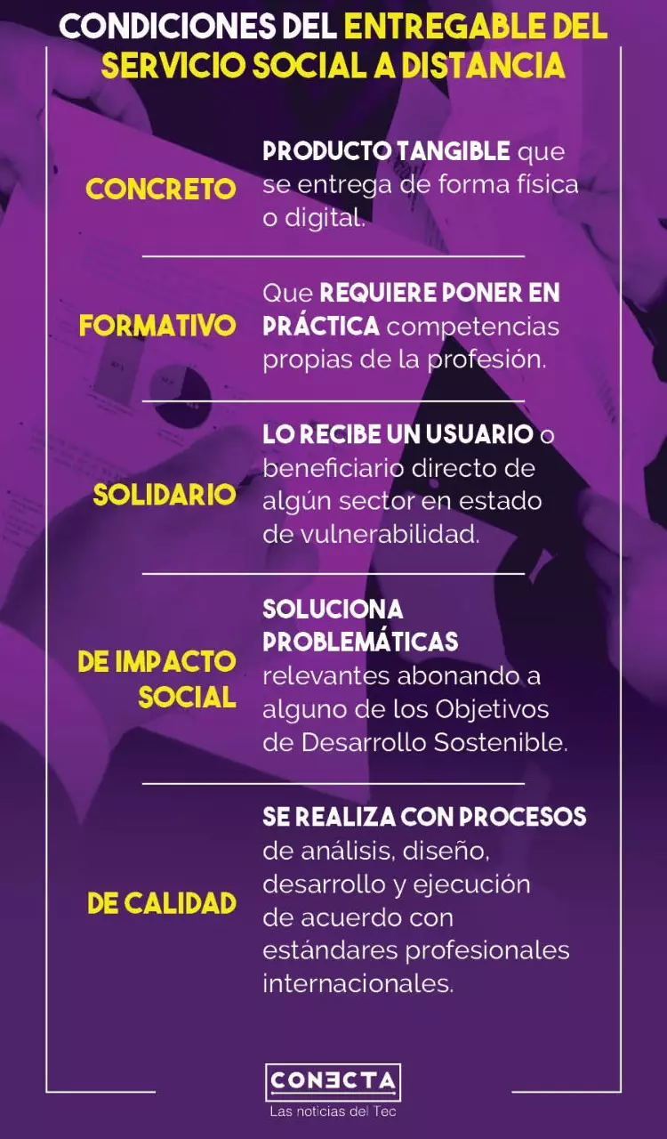Gráfico entregables servicio social en línea