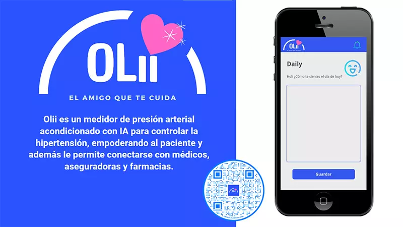 olii el amigo que te cuida aplicacion para personas con hipertension, hackathon de inteligencia artificial