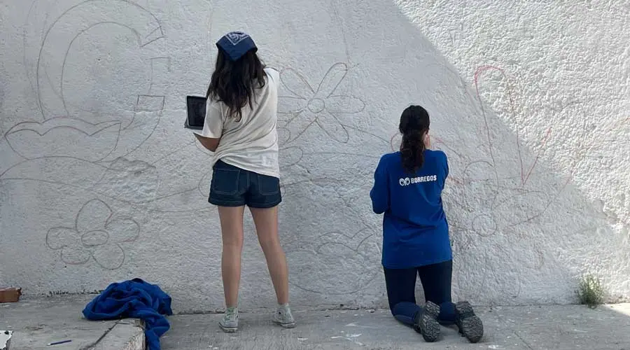 Estudiantes de Arquitectura del Tec, trabajaron en el  diseño y ejecución de un espacio comunitario  