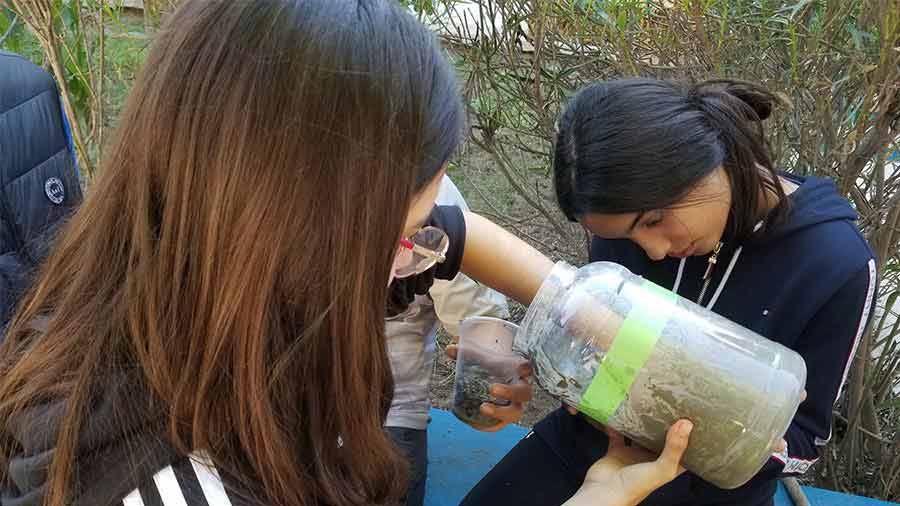 estudiantes trabajan por mejorar su ciudad