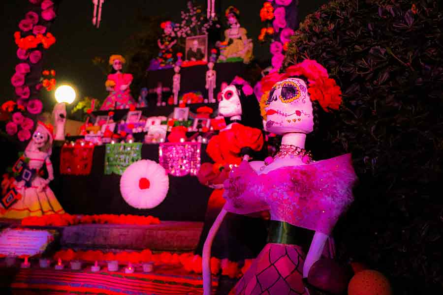 Fiesta de Humanidades de PrepaTec Guadalajara para celebrar el día de muertos.