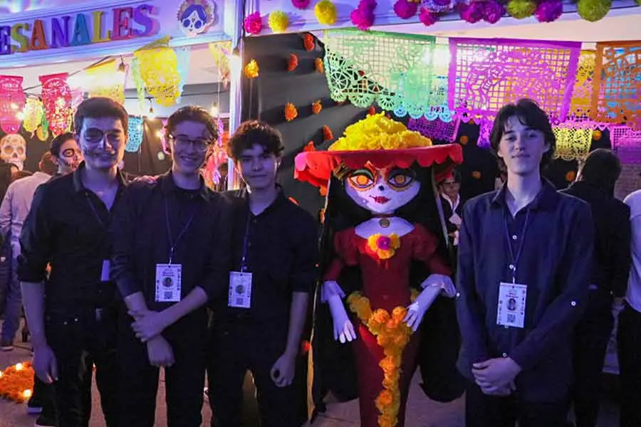 Fiesta de Humanidades, celebraci&oacute;n del D&iacute;a de Muertos en PrepaTec Santa Anita.