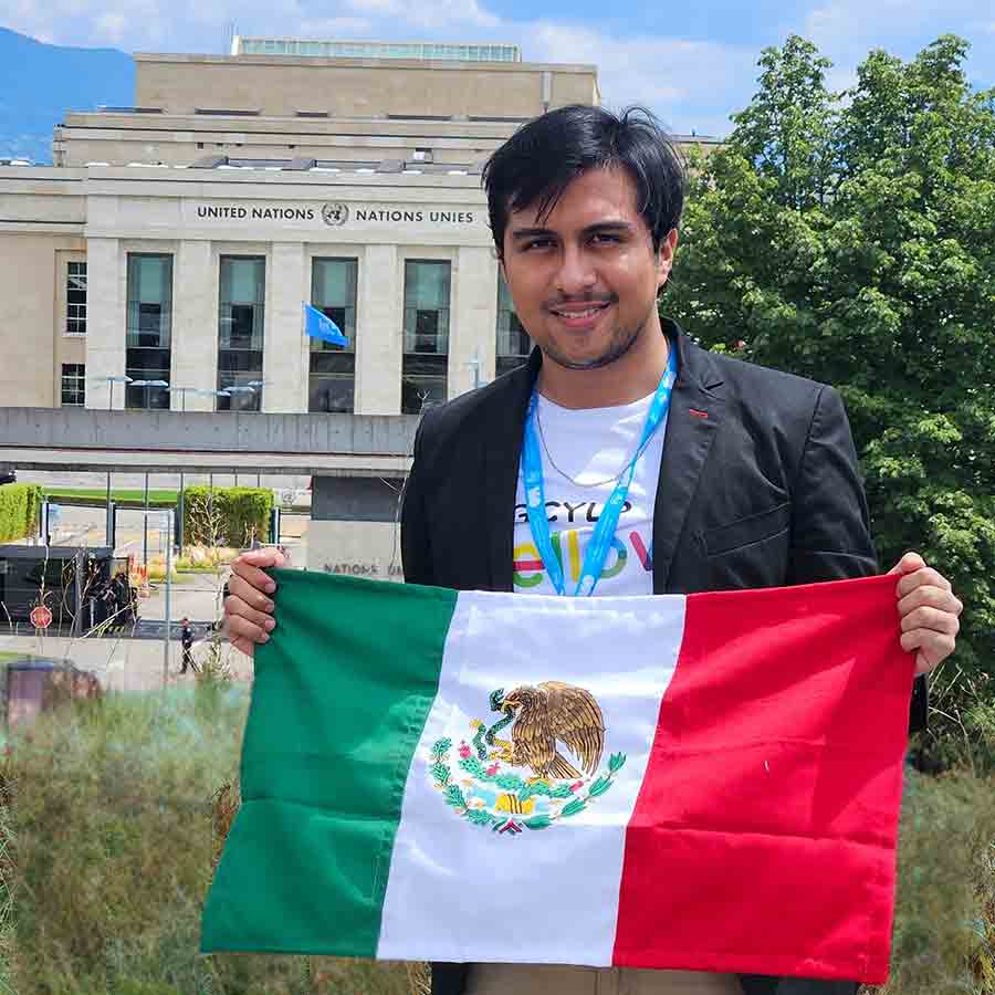 Foro ONU en Suiza en el que particip&oacute; el alumno del Tec Guadalajara, Erick Oseguera.