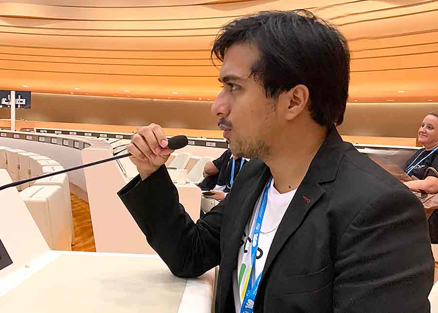 Foro ONU en Suiza en el que particip&oacute; el alumno del Tec Guadalajara, Erick Oseguera.