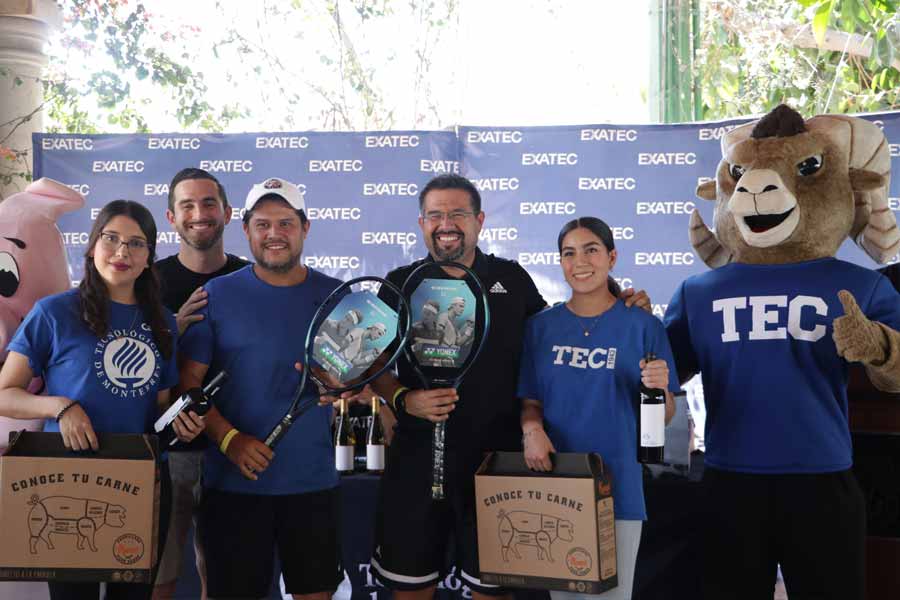 Ganadores de dobles del torneo de tenis EXATEC Obregón