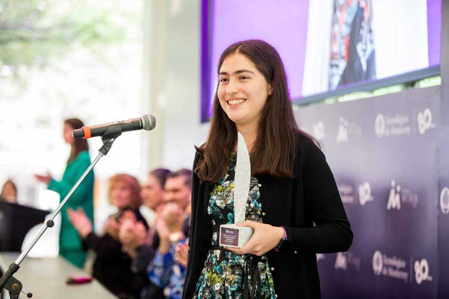 Giovanna Romero fue una de las ganadoras del Premio Mujer Tec 2023.